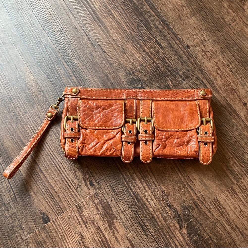 Kooba Brown Leather Clutch